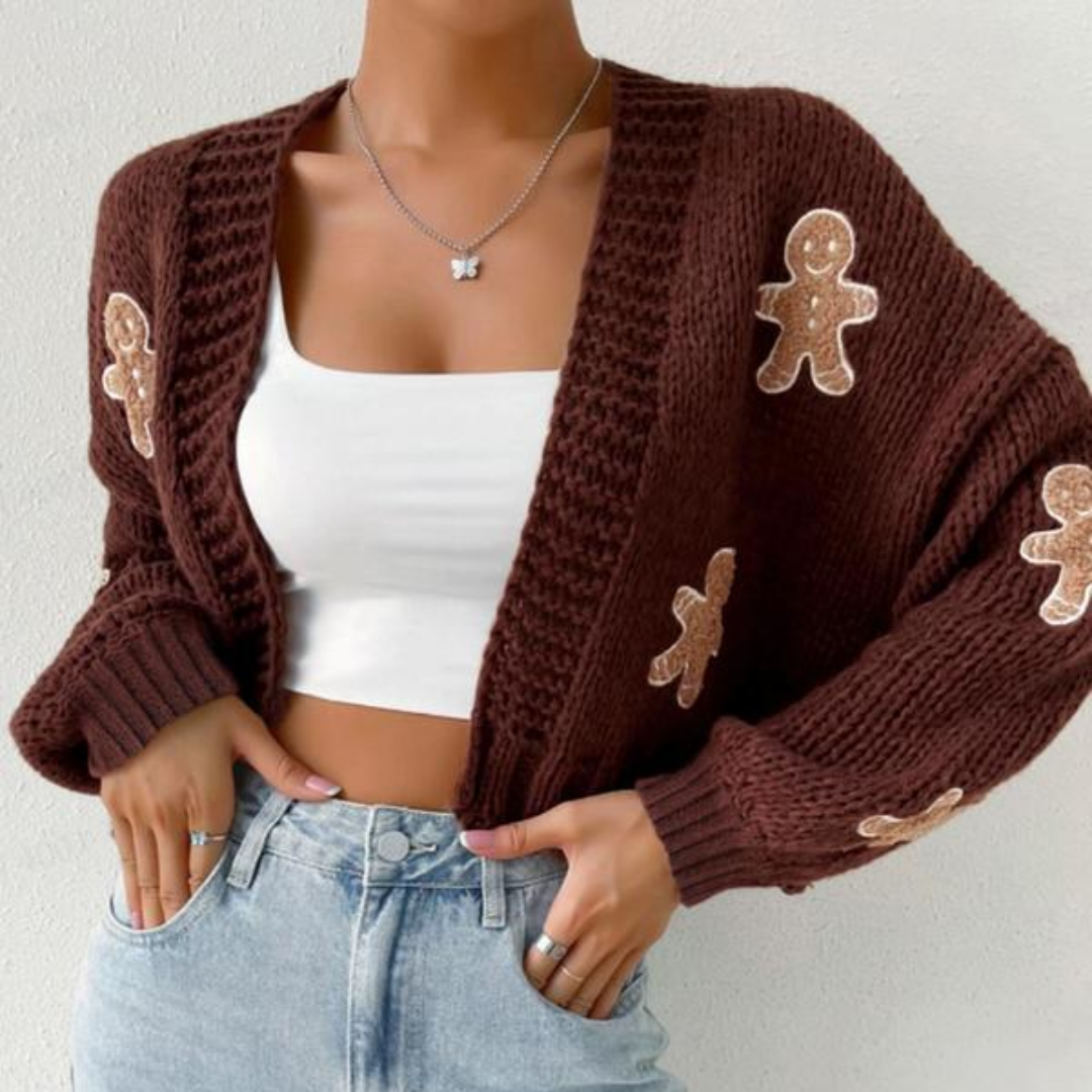 Cozy Crop Gingerbread Sweater