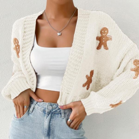 Cozy Crop Gingerbread Sweater