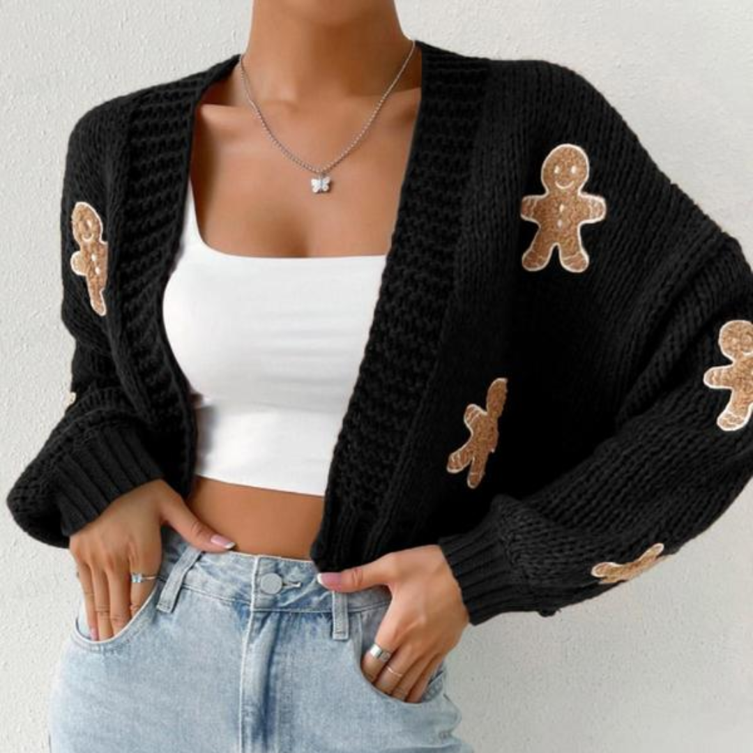 Cozy Crop Gingerbread Sweater