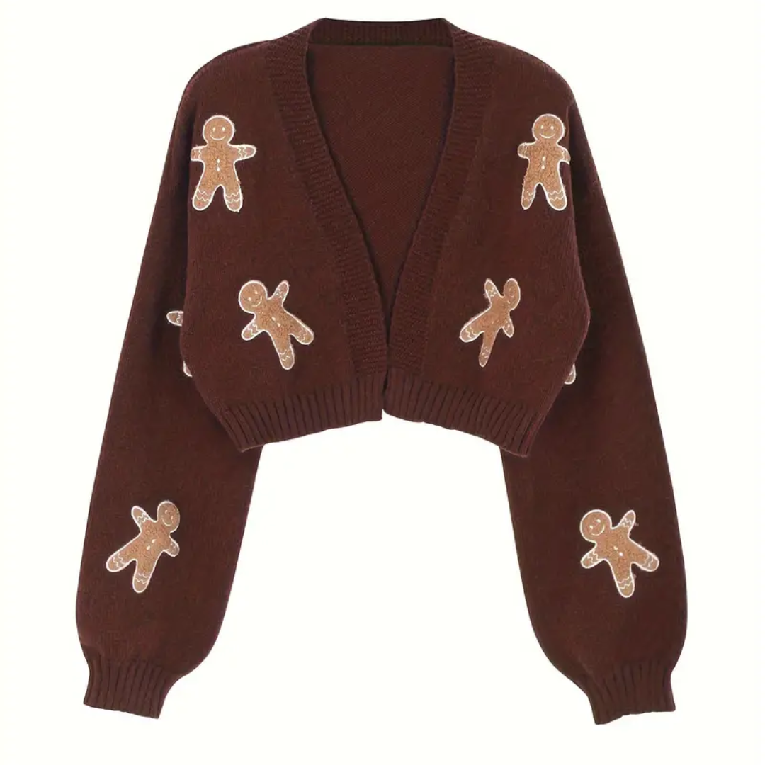 Cozy Crop Gingerbread Sweater