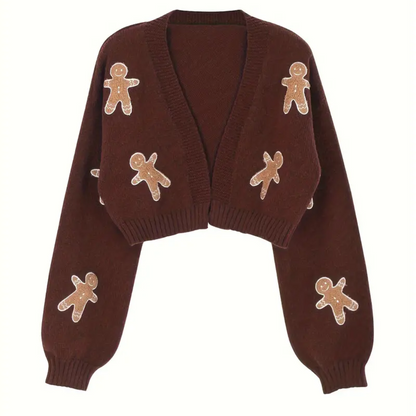 Cozy Crop Gingerbread Sweater